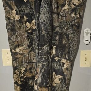 Mens 90s Vintage Mossy Oak Camo Cargo Pants Size Large Made In USA Hunting